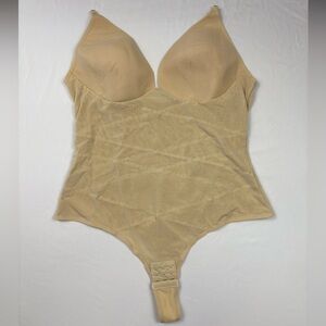 Shapewear Bodysuit Built In Bra Nude 3XL Tummy Control Slimming NWOT
